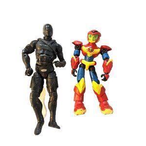 2 pc Lot Zag Heroez Power Players Axel Figure 2019 Zagtoon /GI Joe Snake Eyes